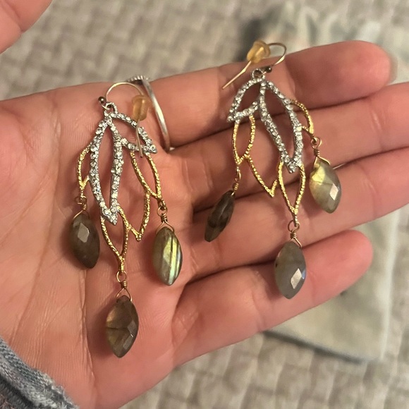 Alexis Bittar Stone & Crystal Elements Phoenix Drop Earrings - Picture 1 of 3